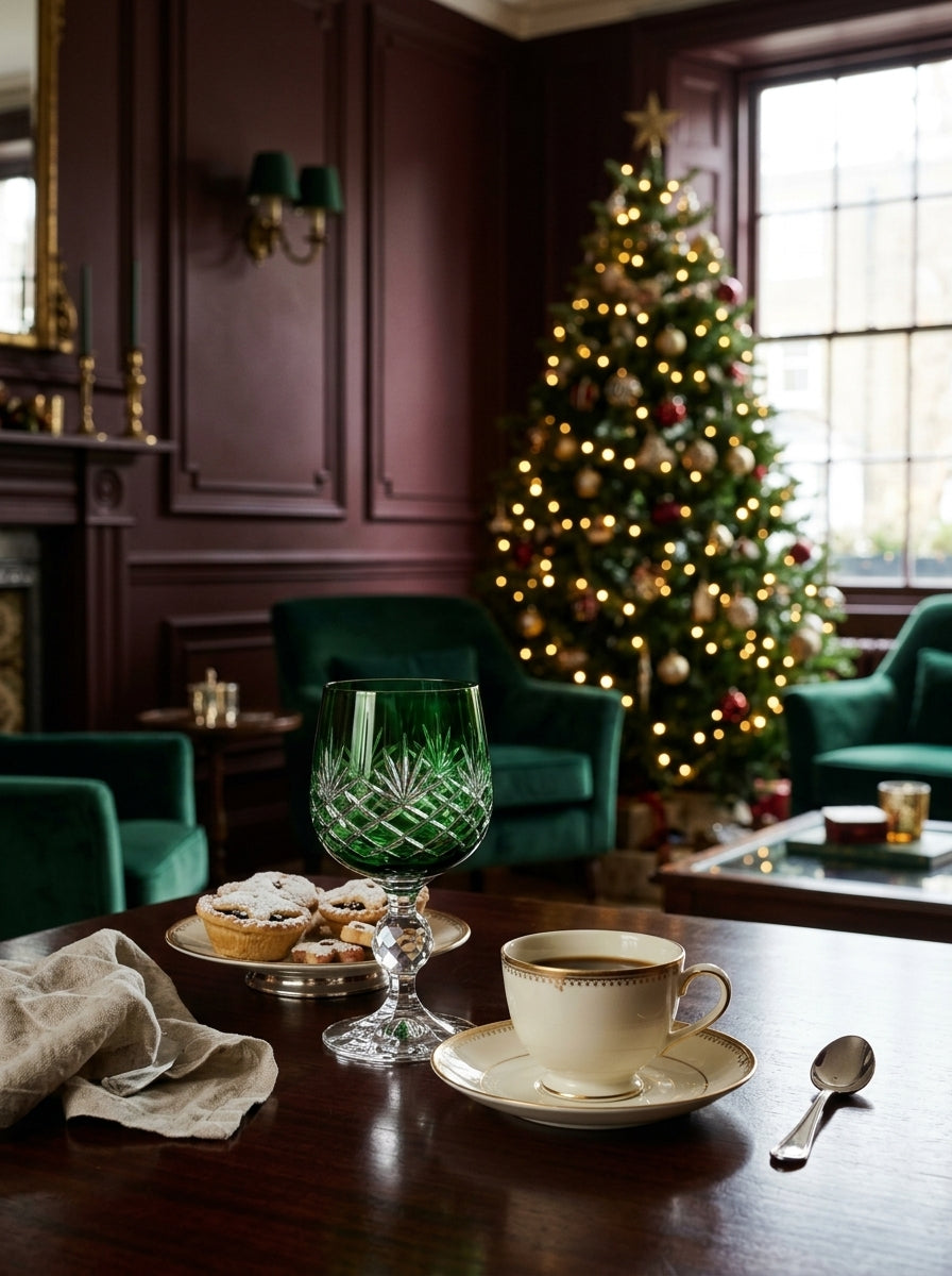 Eclat Christmas Emerald Kristal Kahve Yanı Su Bardağı