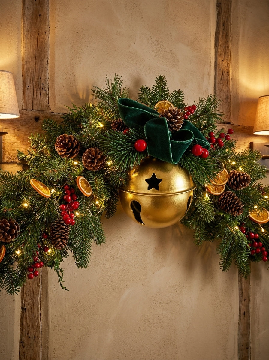 Golden Noel Dekoratif Metal Çan - 8 CM