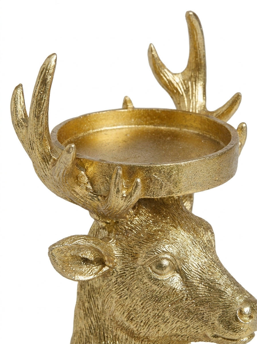 Golden Reindeer Yılbaşı Mumluğu