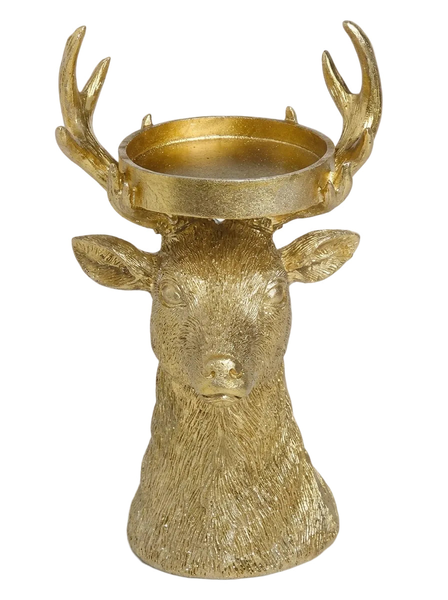 Golden Reindeer Yılbaşı Mumluğu