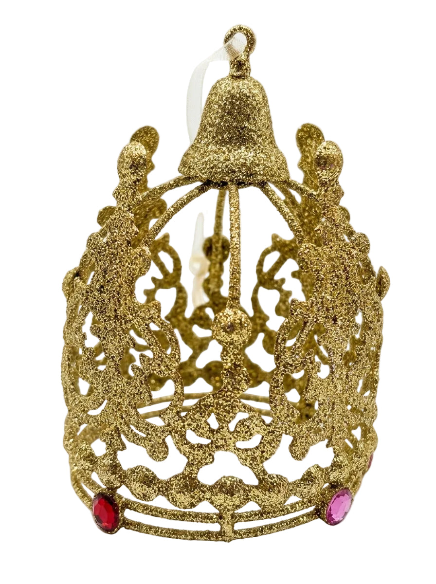 Golden Crown Işıltılı Taç Yılbaşı Ağacı Süsü