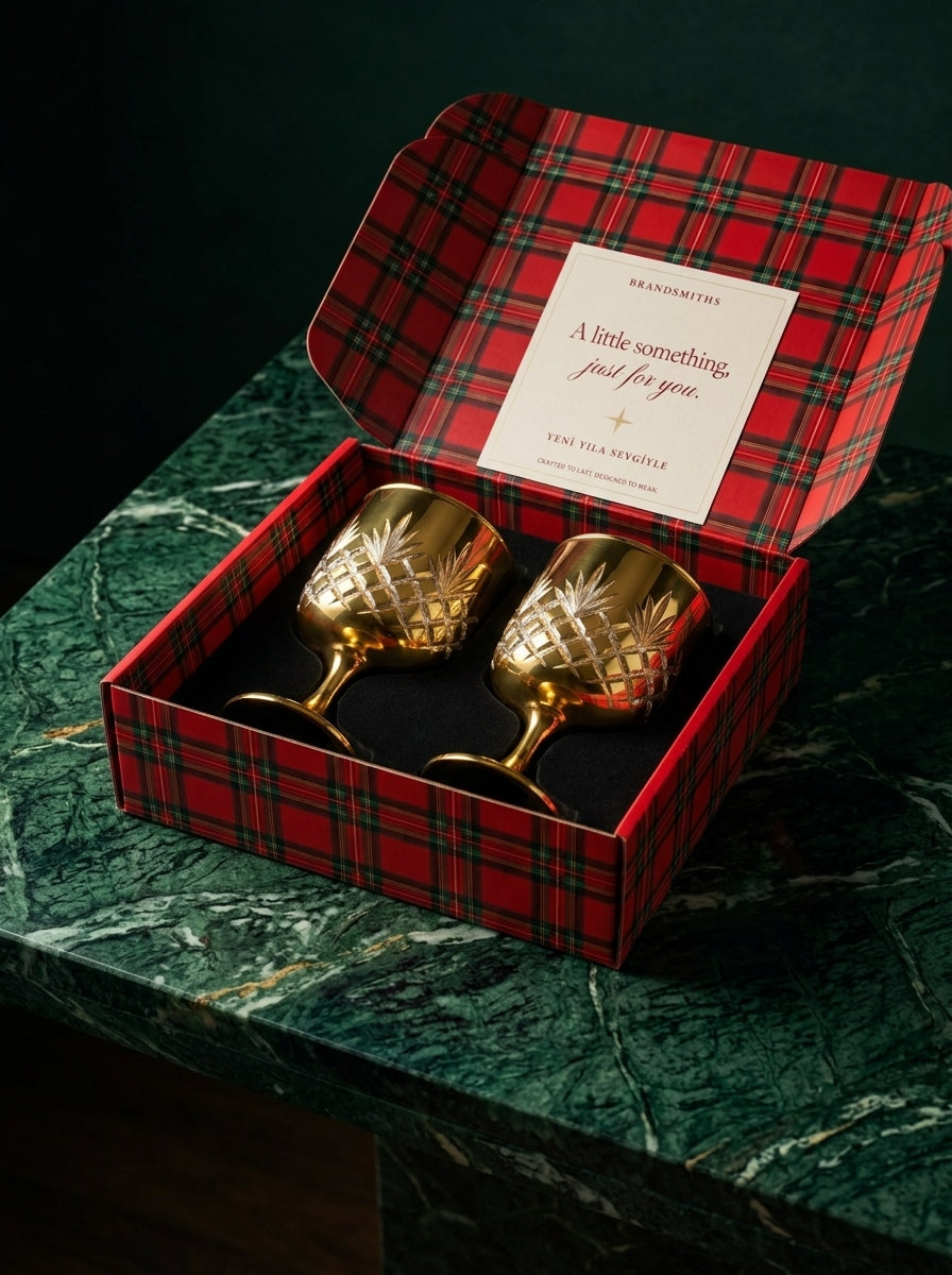 Christmas Classics – Eclat Arc Gold İkili Kristal Kadeh Seti