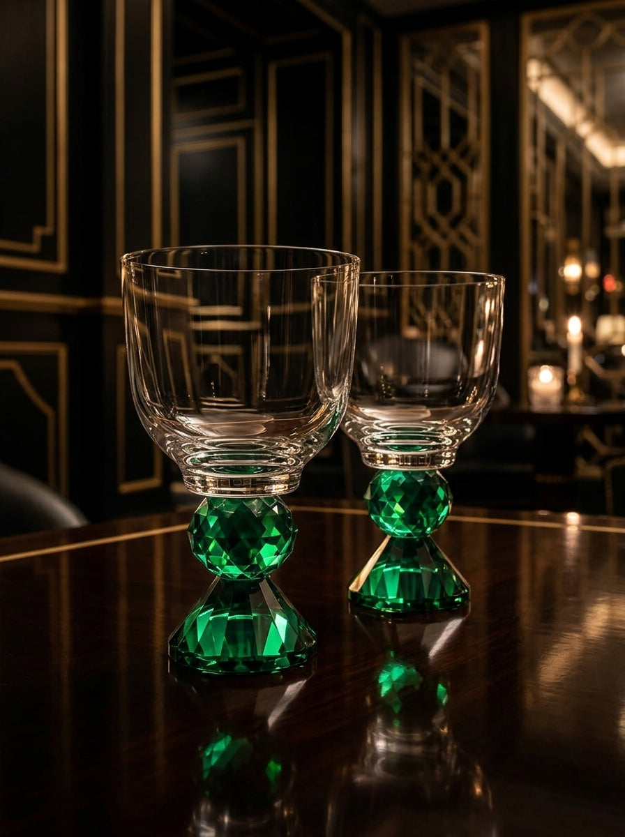 Christmas Classics – Emerald Emerald Lumi İkili Kristal Kadeh Seti