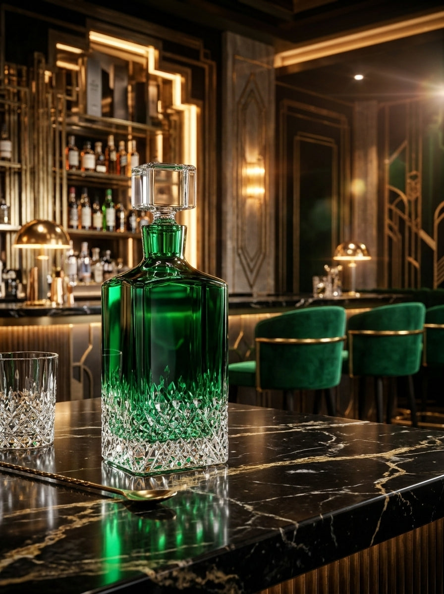 Emerald Royale Kare Kristal Şişe