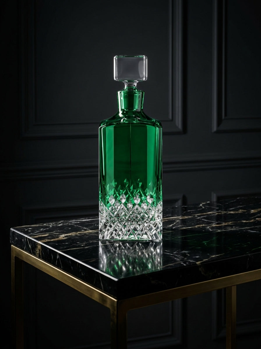 Emerald Royale Kare Kristal Şişe