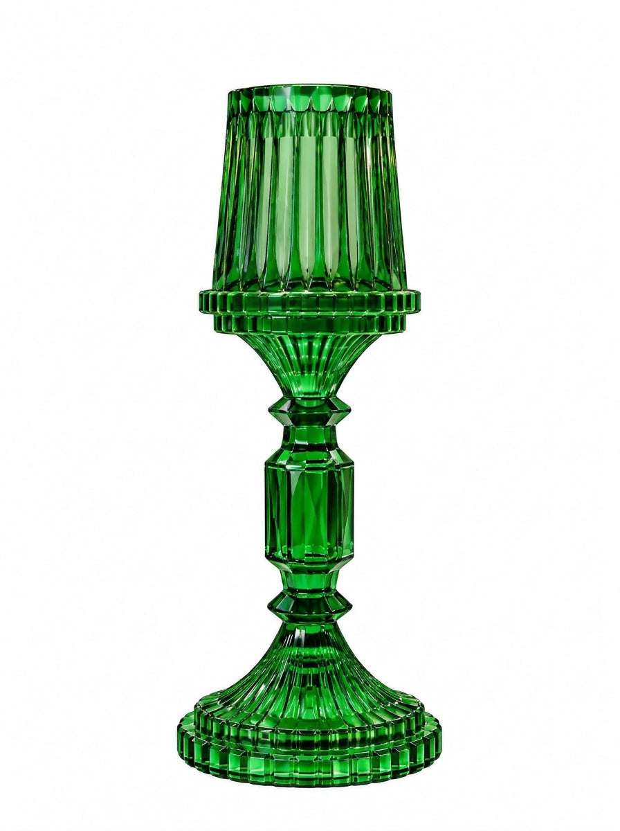 Yeşil Kristal Şamdan - 36 CM