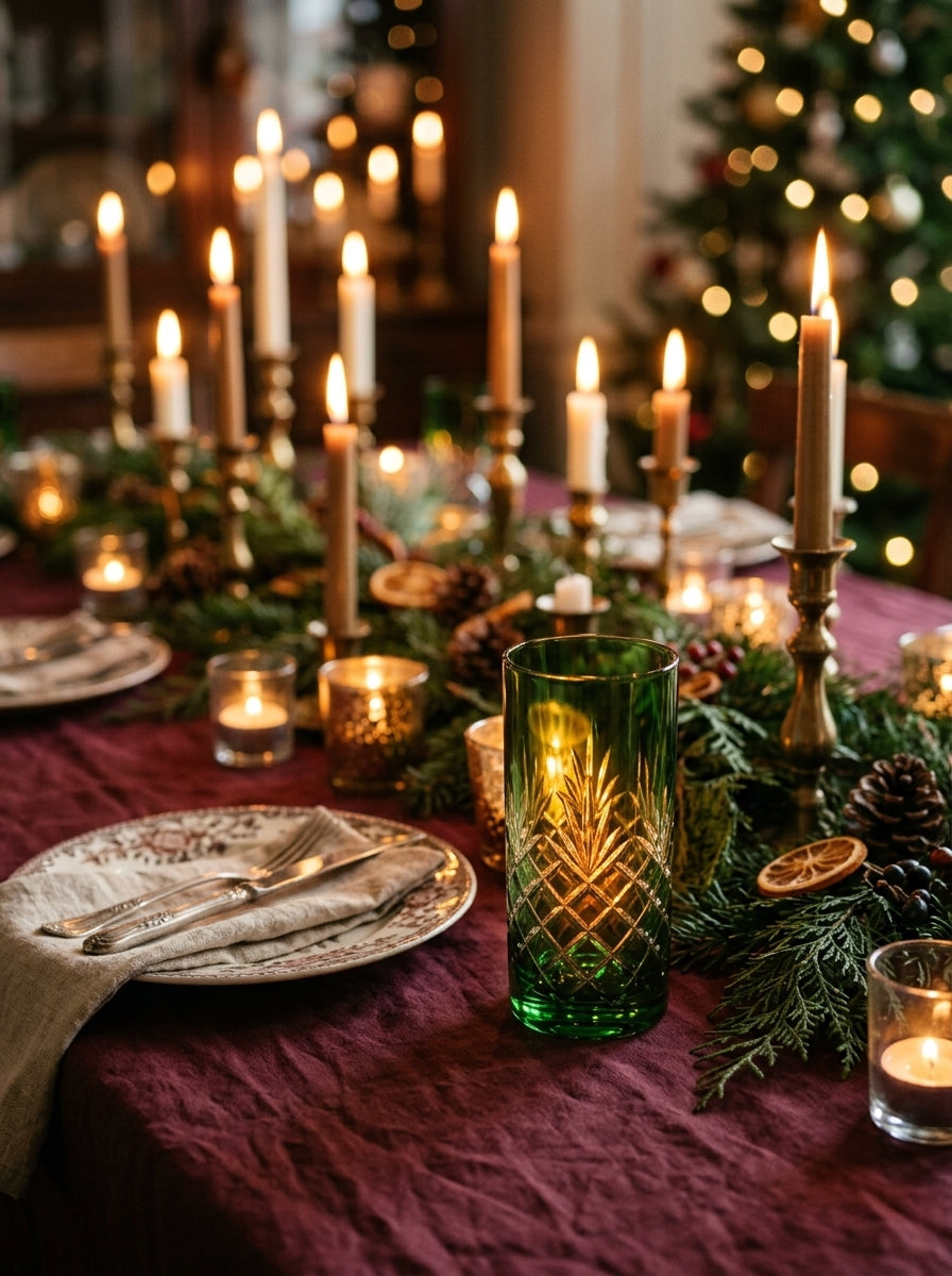 Astor Christmas Emerald Kristal Su Bardağı