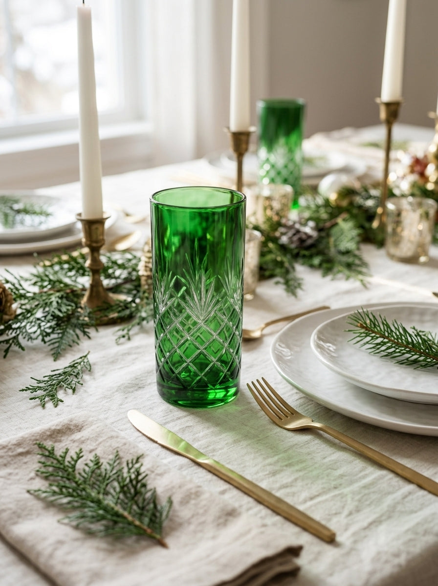 Astor Christmas Emerald Kristal Su Bardağı