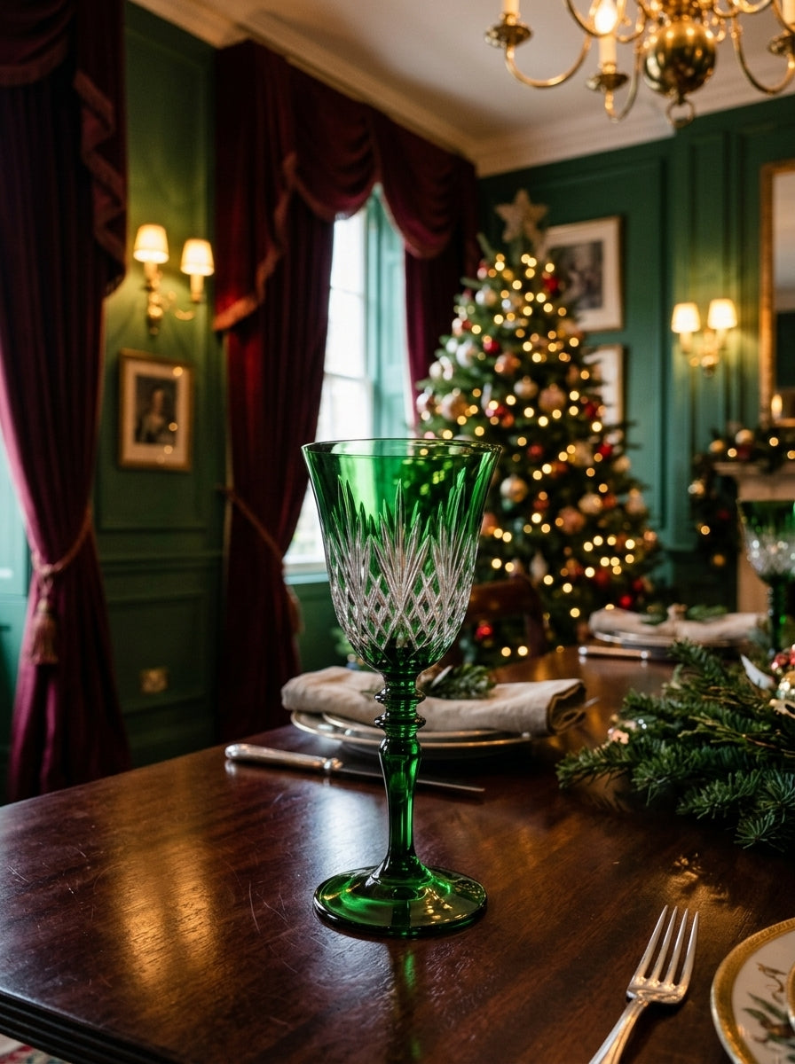 Astor Christmas Emerald Kristal Kadeh