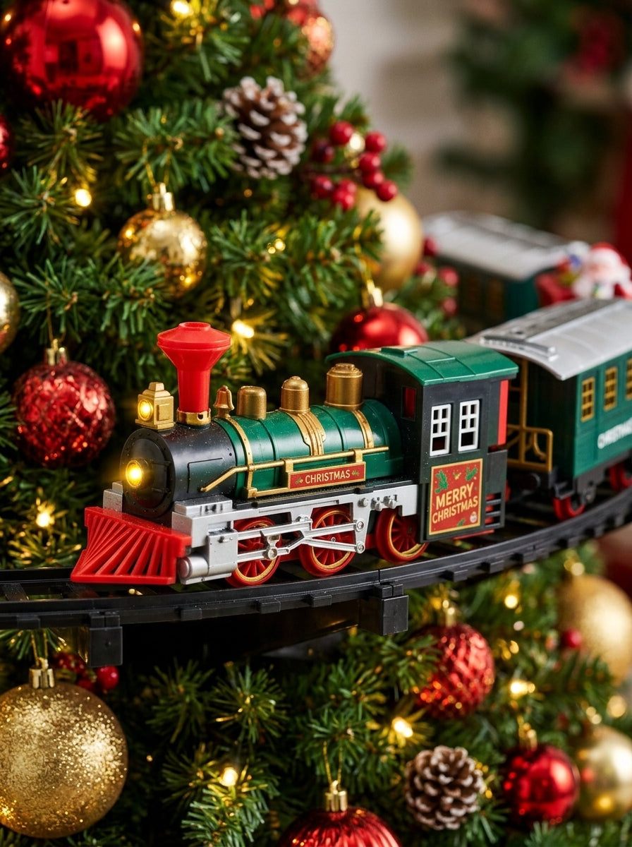 Christmas Express – Işıklı ve Sesli 30 Parça Yılbaşı Ağacı Tren Seti