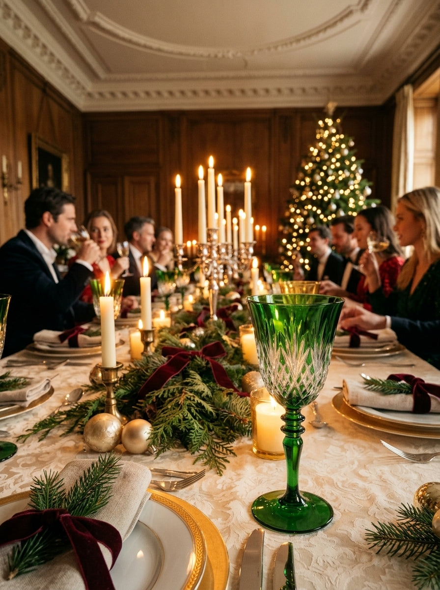Astor Christmas Emerald Kristal Kadeh
