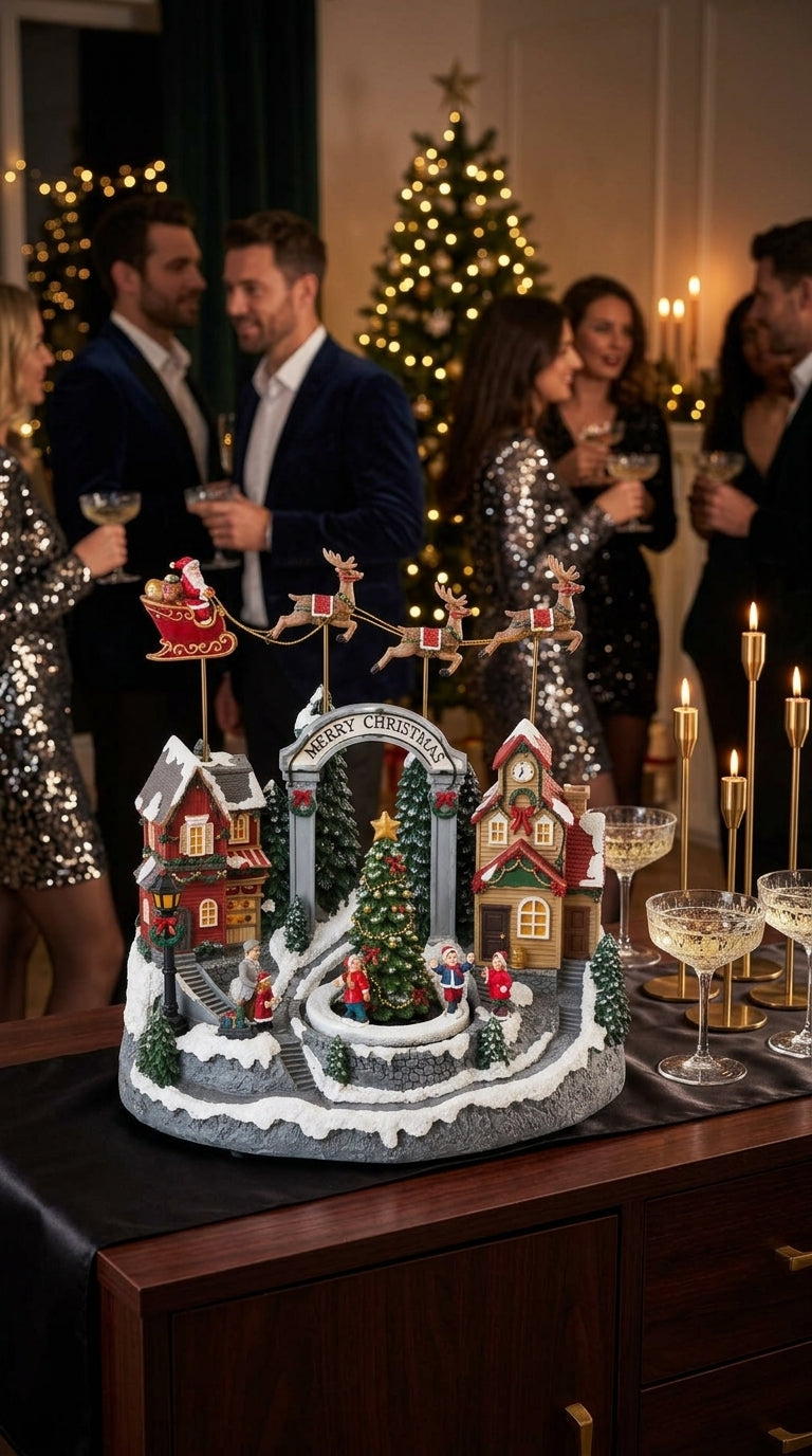 Merry Christmas Village Işıklı &Hareketli Yılbaşı Köyü