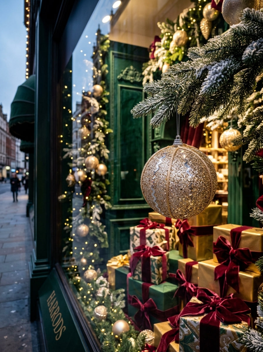 Golden Christmas Glow – Gold Dekoratif Yılbaşı Topu