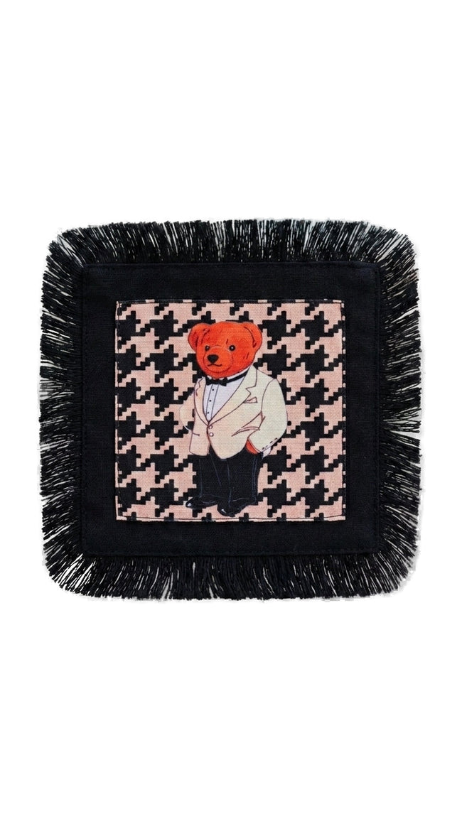 Heritage Houndstooth Cocktail Napkin