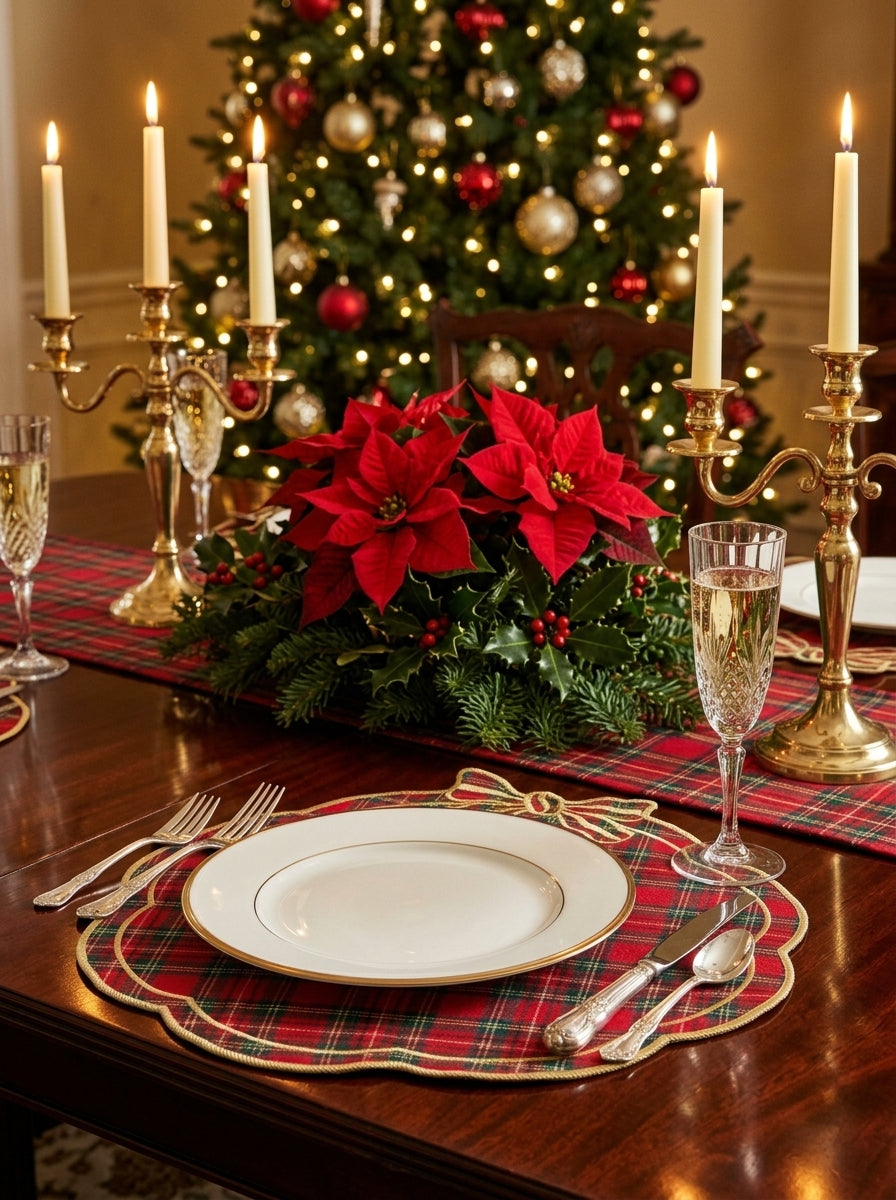 Tartan Rouge Bow Amerikan Servis