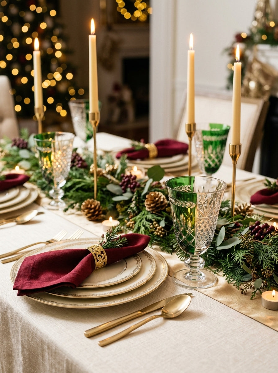 Valmont Christmas Emerald Kristal Kadeh