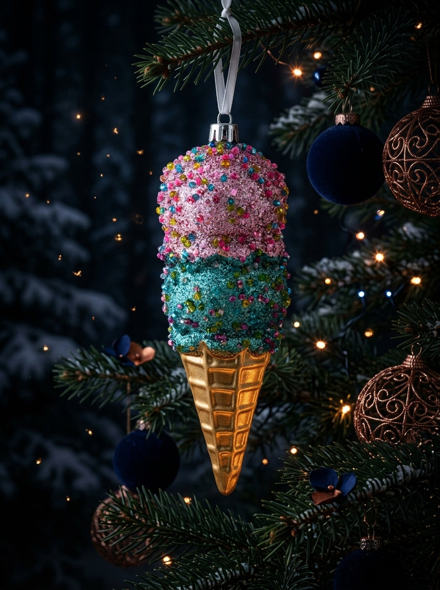 Pink Ice Cream Yılbaşı Ağaç Süsü
