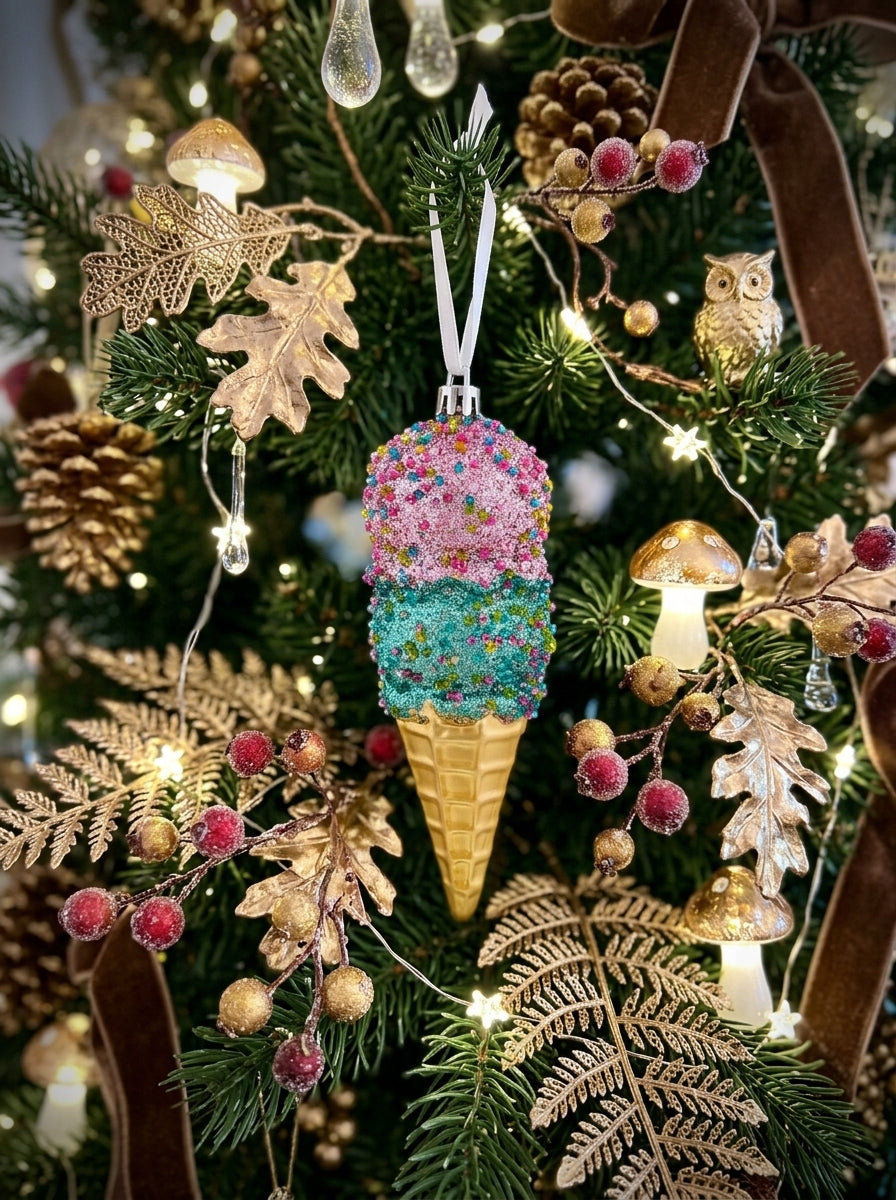Pink Ice Cream Yılbaşı Ağaç Süsü
