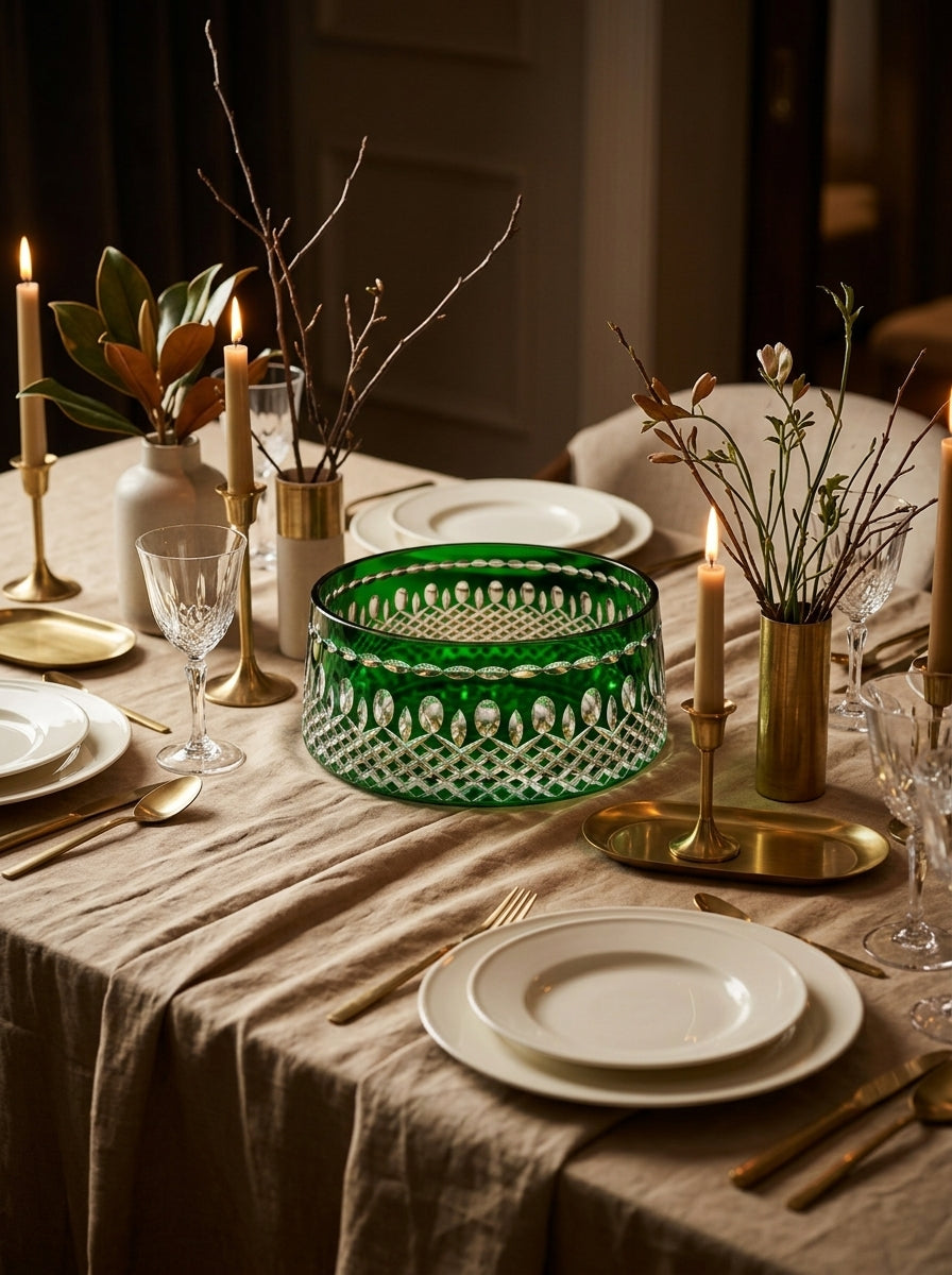 Emerald Imperial Yuvarlak Kristal Sunumluk
