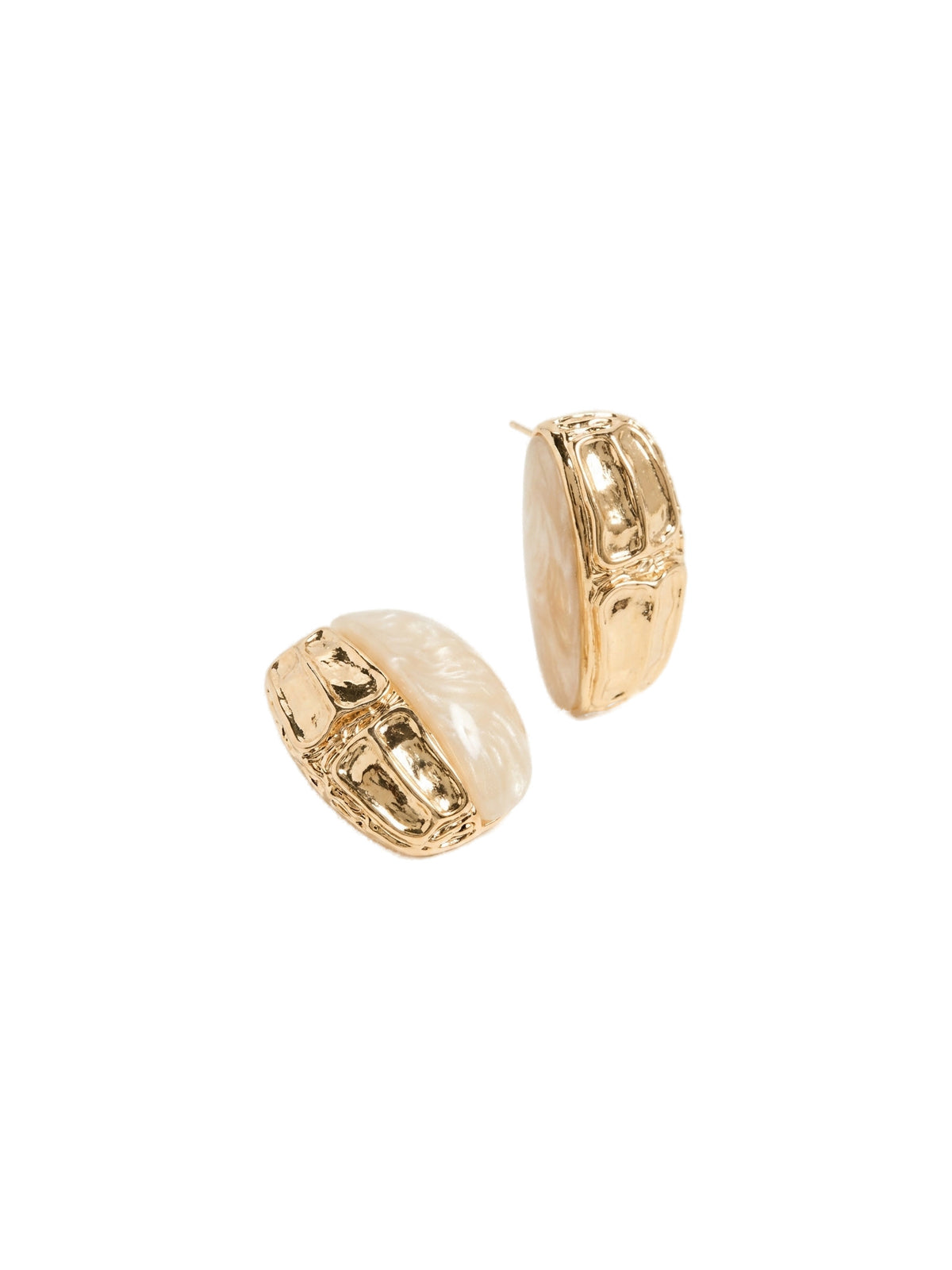 Ivory & Gold İkili Küpe