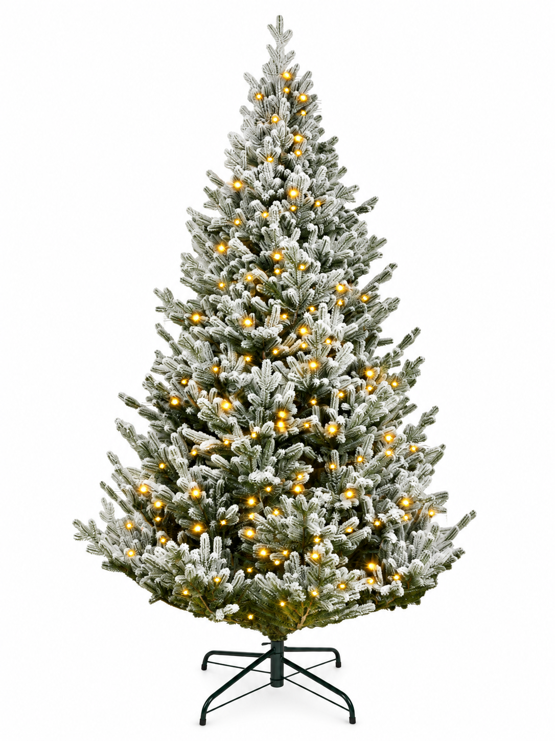 Nordic Glow Premium Işıklı Karlı Yılbaşı Çam Ağacı – 180 CM