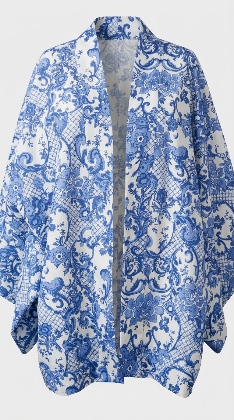MISKA Azure Baroque Kimono