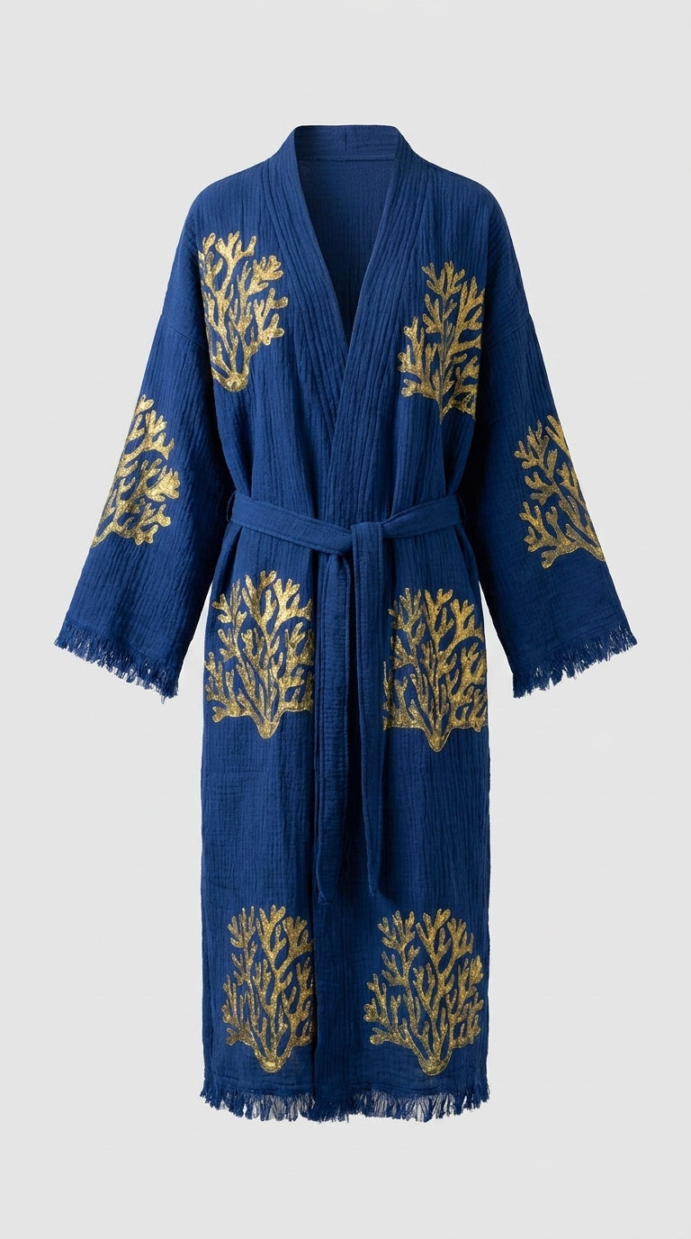 Blue Ethereal Coral Kimono