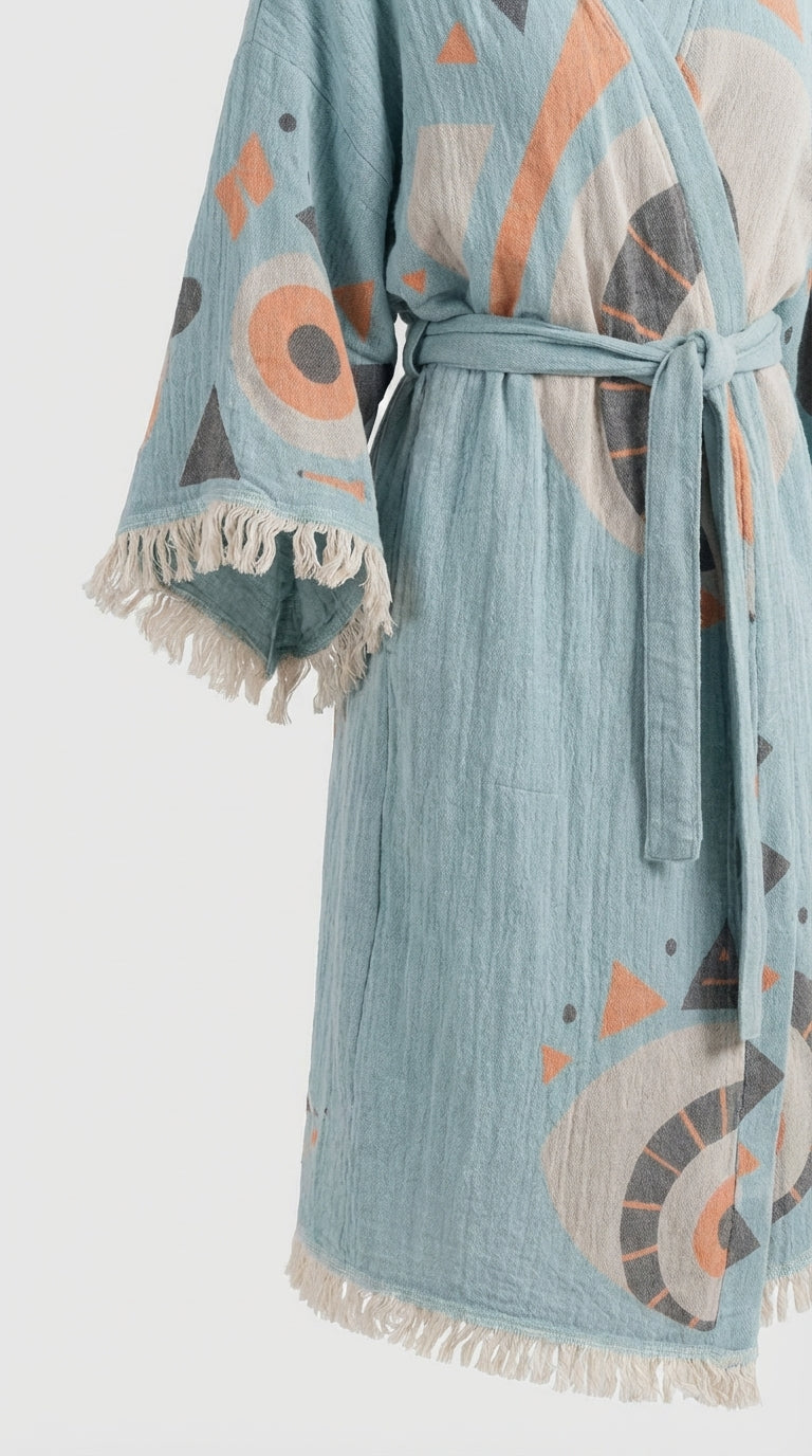 Blue Evil Eye Kimono