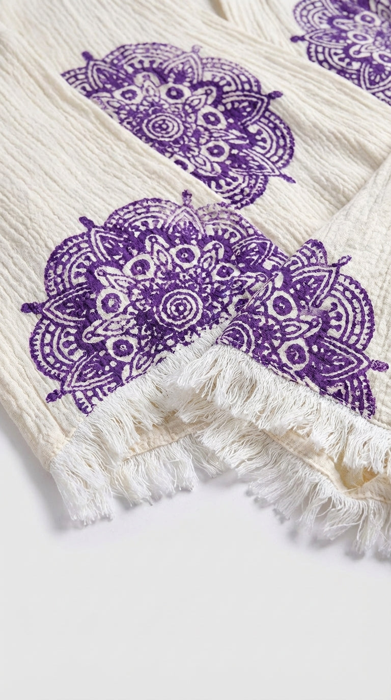 Natural Mandala Drift Kimono