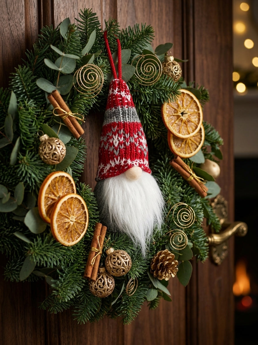 Nordic Knit Christmas Gnome Peluş Yılbaşı Ağaç Süsü