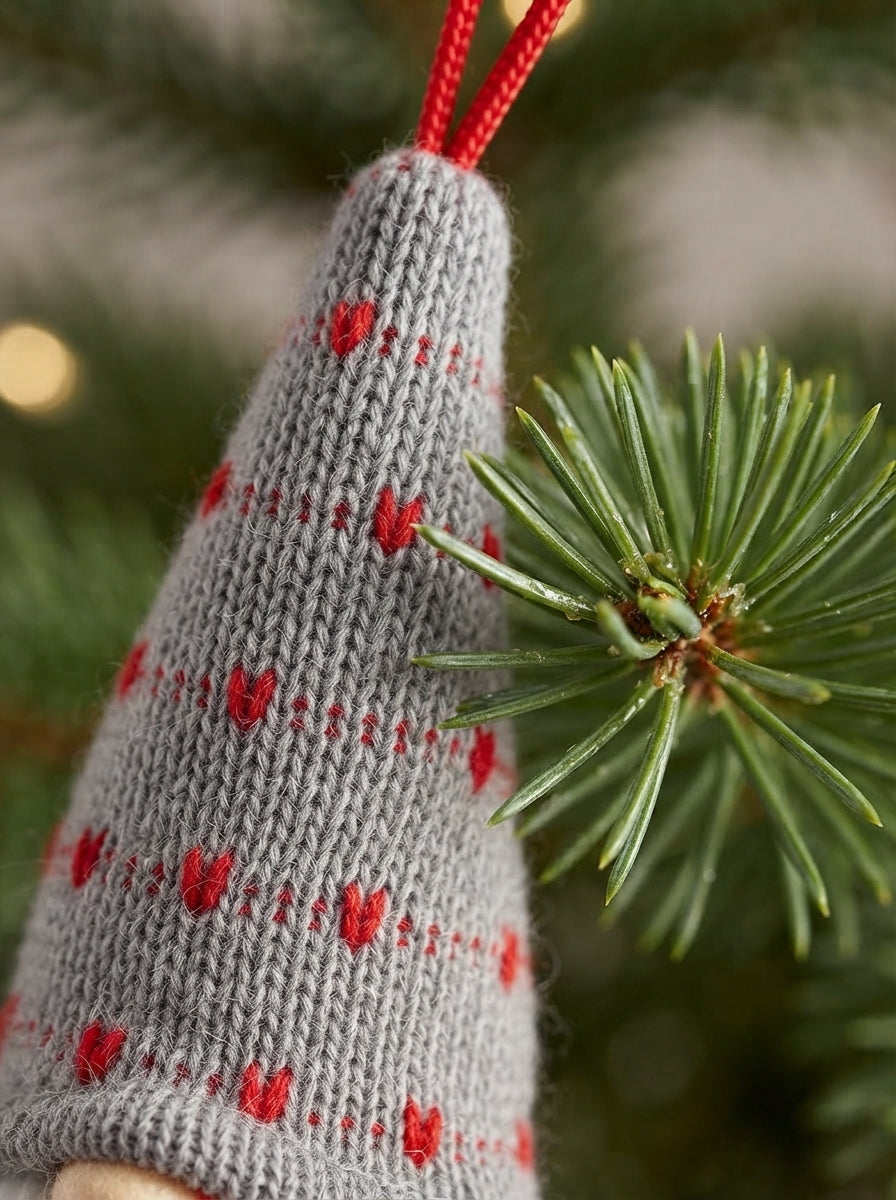 Nordic Heart Christmas Gnome Peluş Yılbaşı Ağaç Süsü