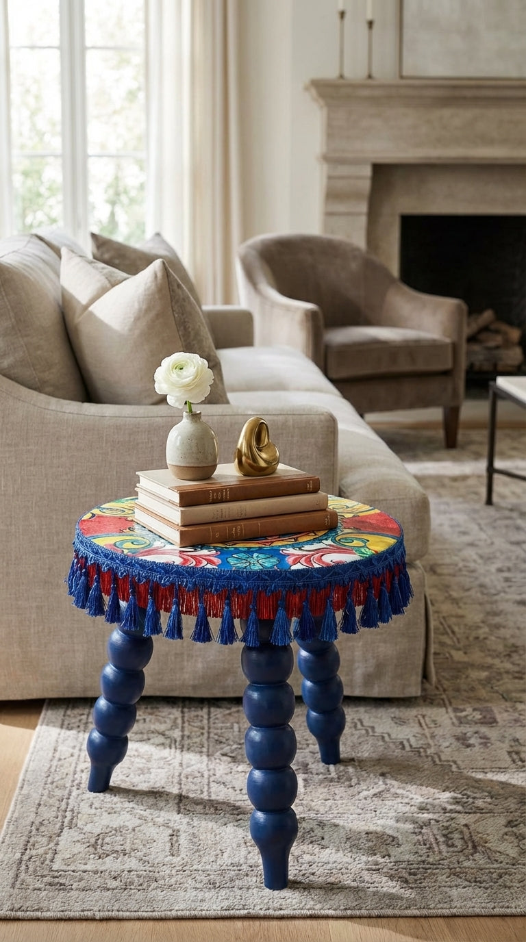 طاولة قهوة كبيرة Solea Clover Azure