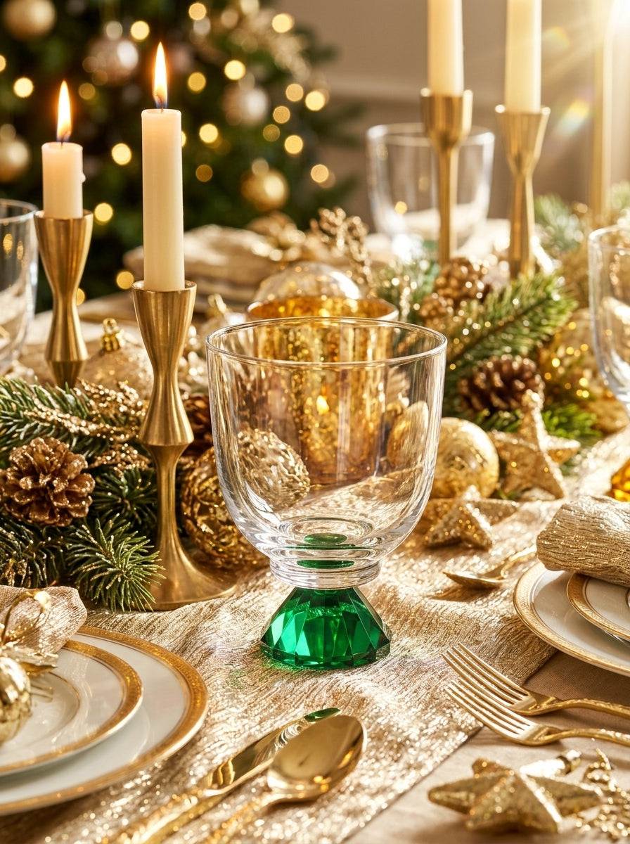 Emerald Lumi Step – Christmas Crystal Glass