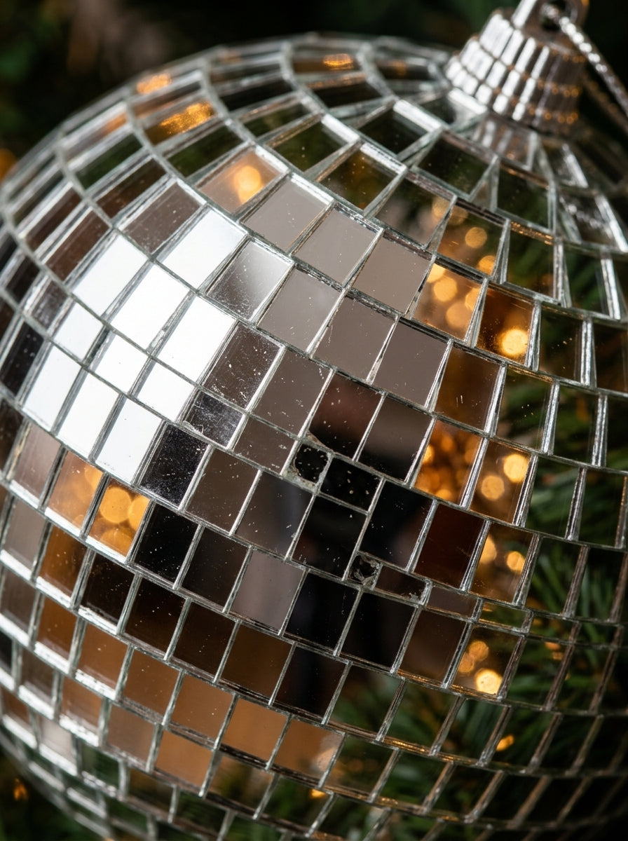 Disco Ball Aynalı Yılbaşı Ağaç Süsü - 15 CM ÇAP