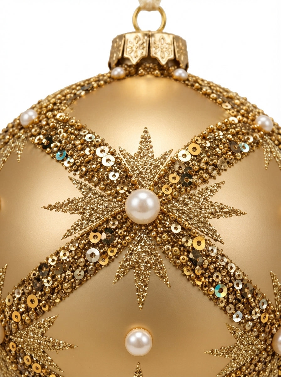 Golden Pearl Royale Yılbaşı Ağaç Süsü - 12 CM