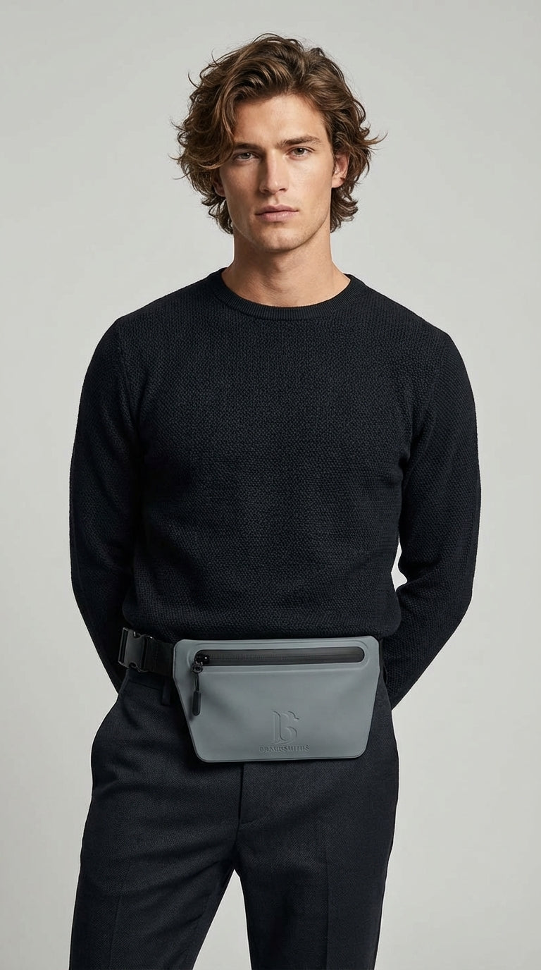 Ash (Ash Grey) Slant Belt Bag