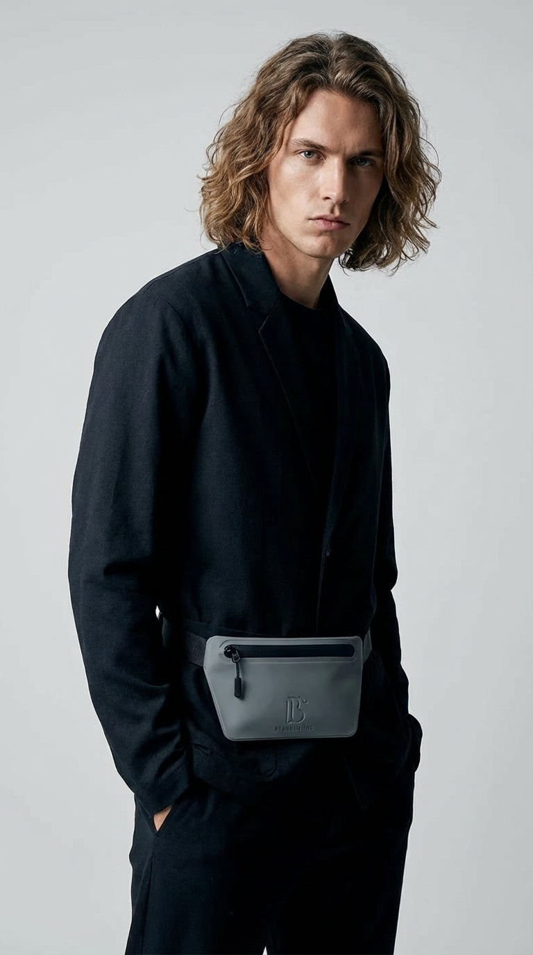 Ash (Ash Grey) Slant Belt Bag