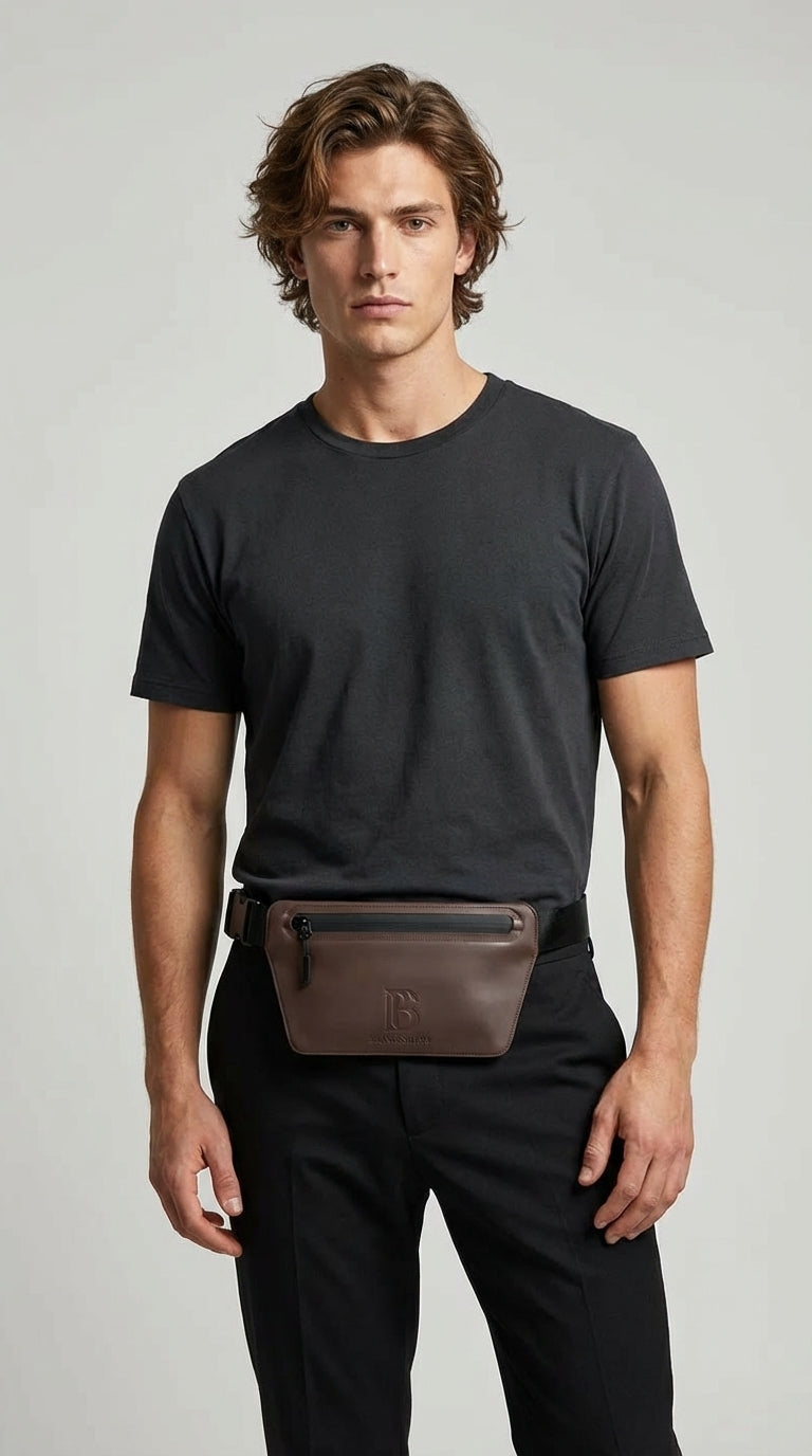 Mocha (Coffee) Slant Waist Bag