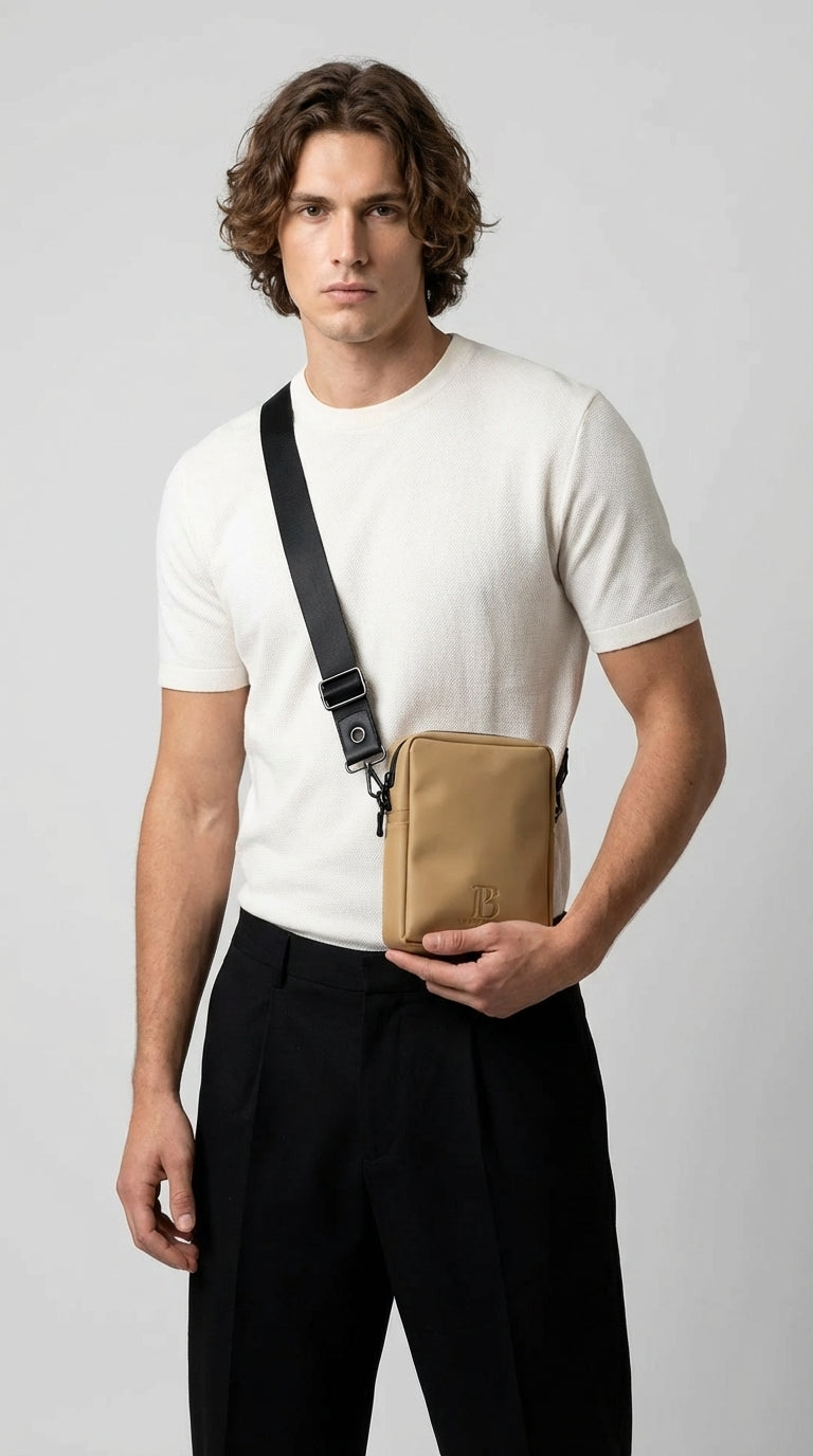 Camel Glow Elegant Shoulder Bag