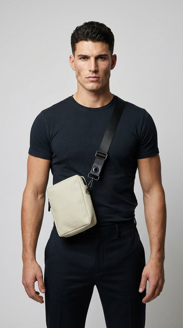 Sand Beige Glow Elegant Shoulder Bag
