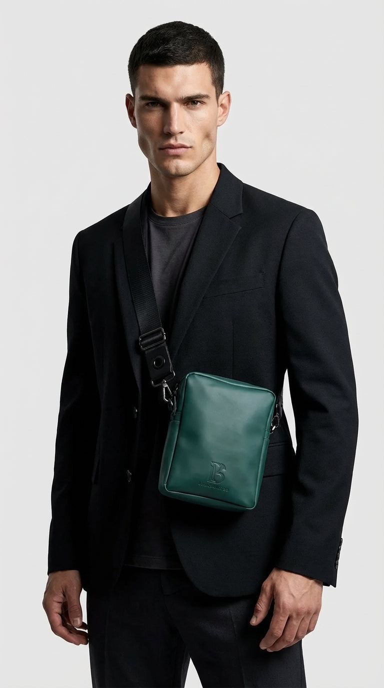 Olive Green Glow Elegant Shoulder Bag