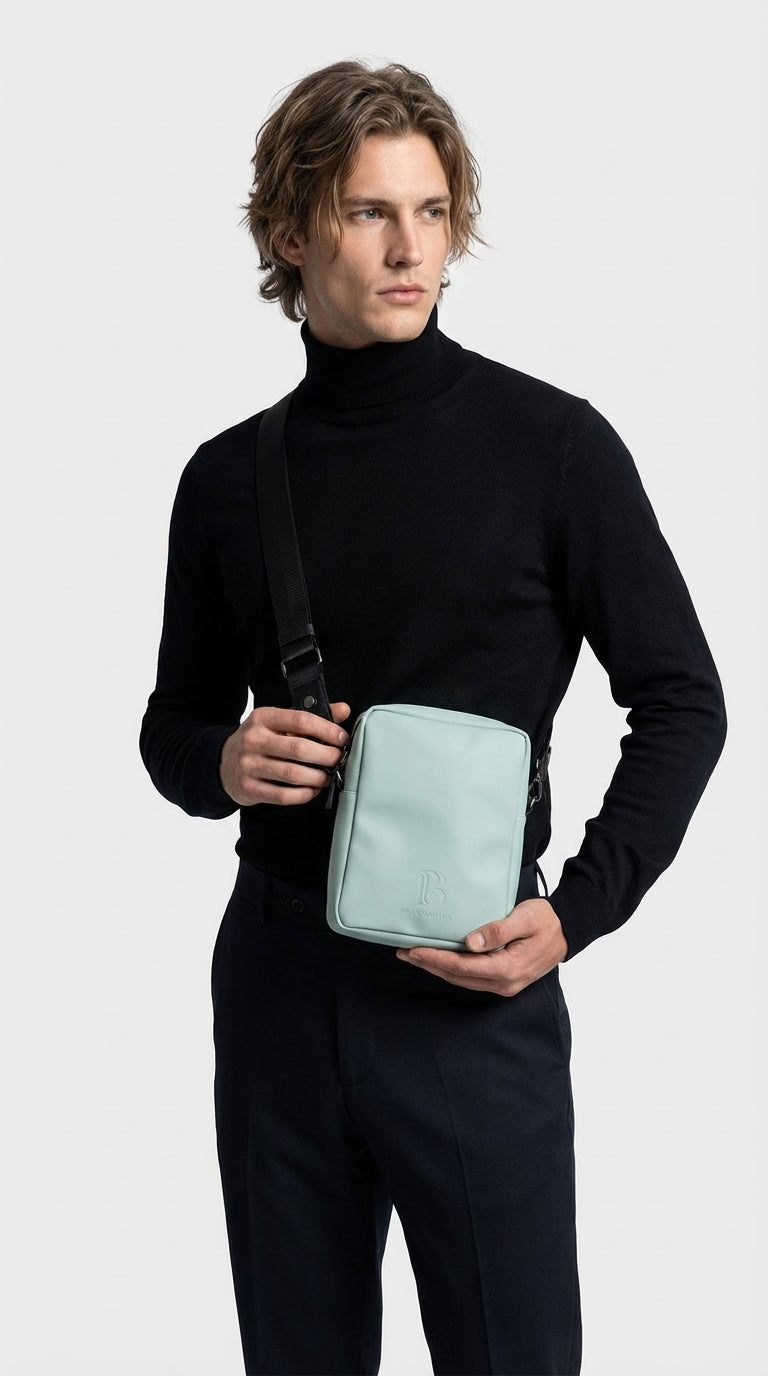 Sage Green Glow Elegant Shoulder Bag