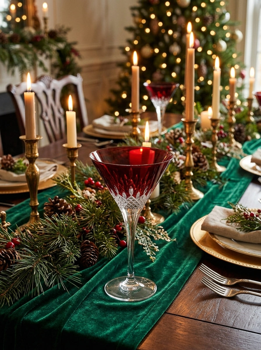 Celeste Christmas Ruby Martini Kadehi