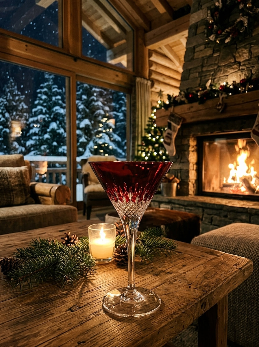 Celeste Christmas Ruby Martini Kadehi