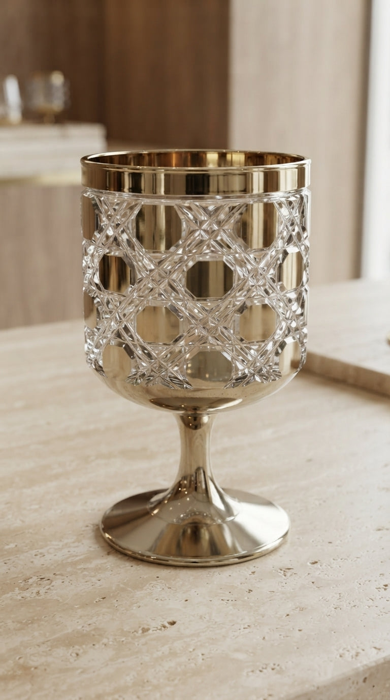 Eclat Halo Gold Kristal Kadeh 270 cc