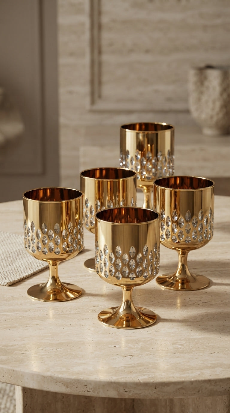 Eclat Nova Gold Kristal Kadeh 270 cc