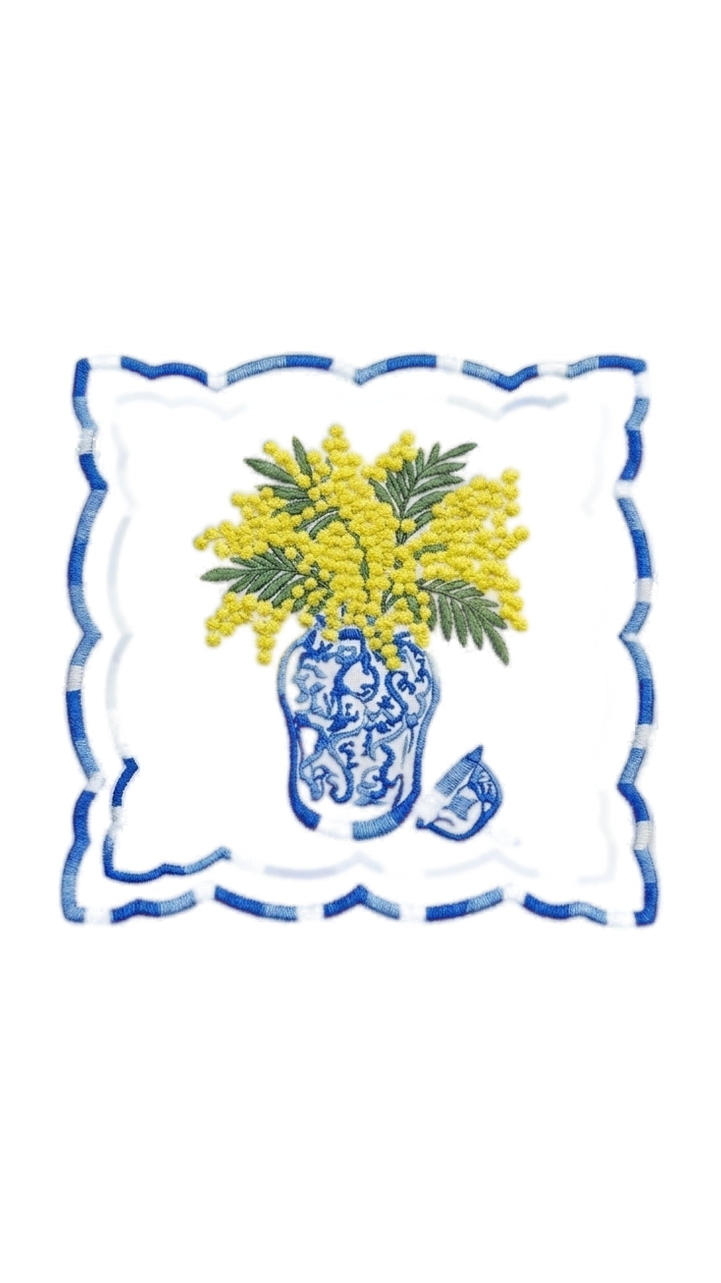 Mimosae Embroidered Kokteyl Peçetesi