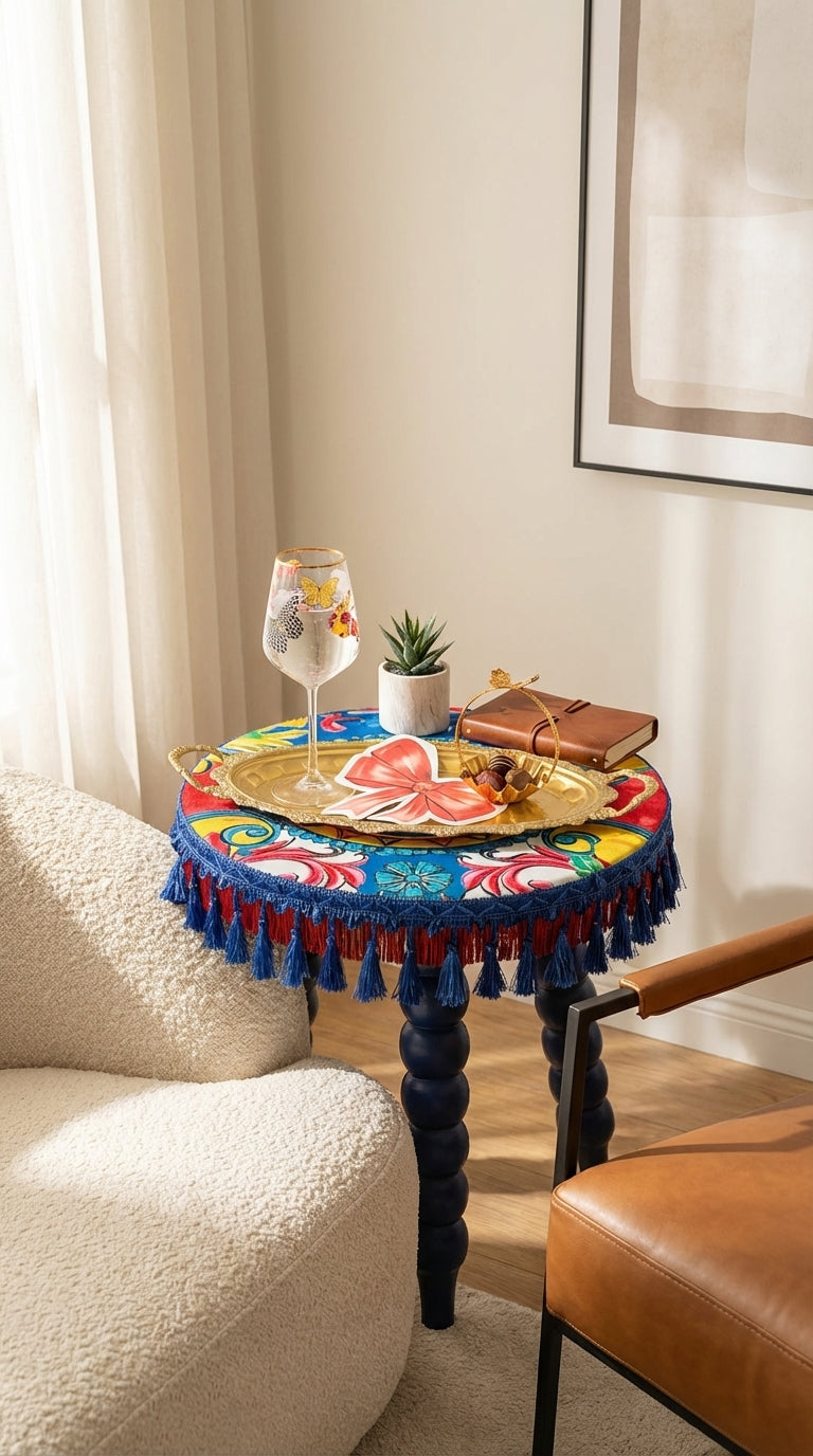 طاولة قهوة كبيرة Solea Clover Azure