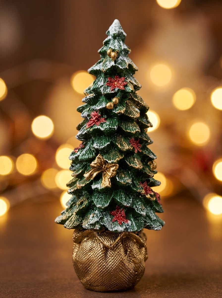Golden Christmas El Yapımı Dekoratif Yılbaşı Ağacı