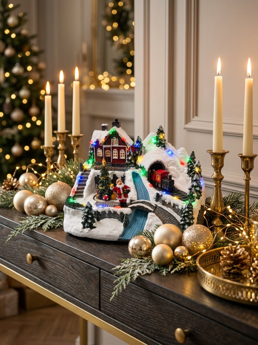 Büyülü Noel Ekspresi | Işıklı Müzikli Hareketli Yılbaşı Köyü
